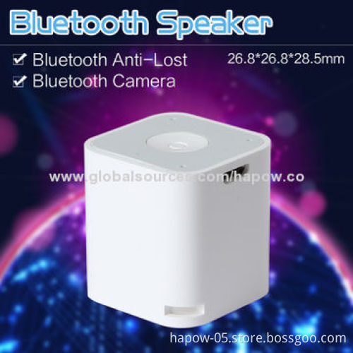 World's Smallest Bluetooth Mini Speaker with Self Snapshot and Key Finder, Good for Promotional Gift